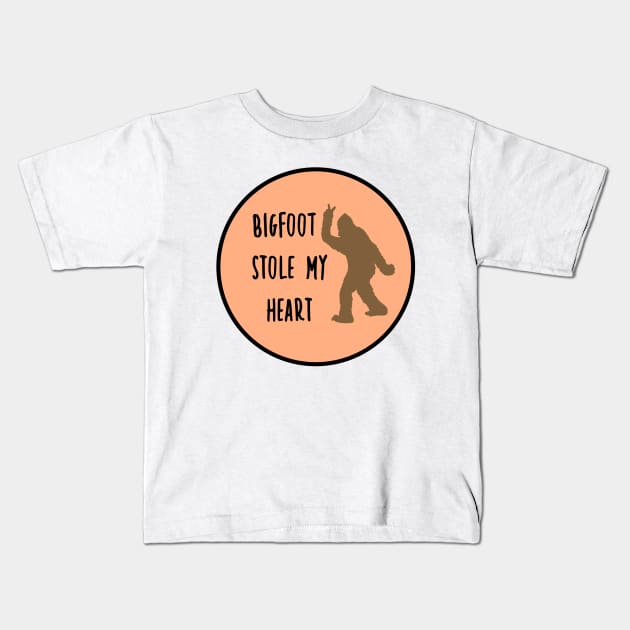 Bigfoot Stole My Pancreas Tangerine Kids T-Shirt by CatGirl101